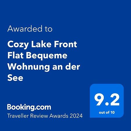 Cozy Lake Front Flat Bequeme Wohnung An Der See ポグラデツ エクステリア 写真